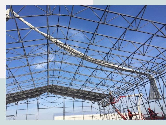 Шатровые ангары от 616 руб. в Нефтекамске и Башкирии