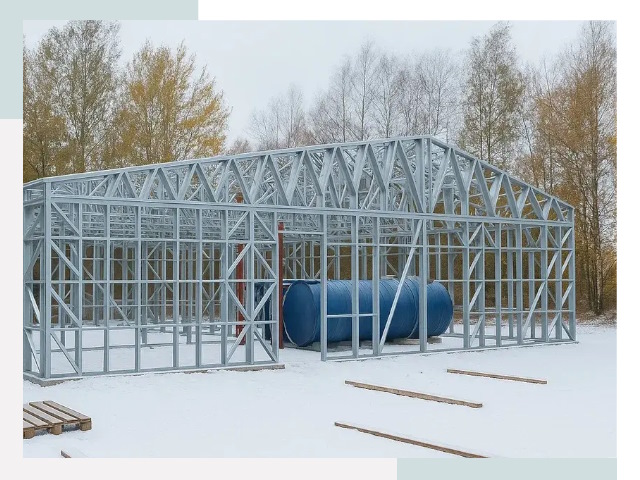 Металлические ангары в Нефтекамске