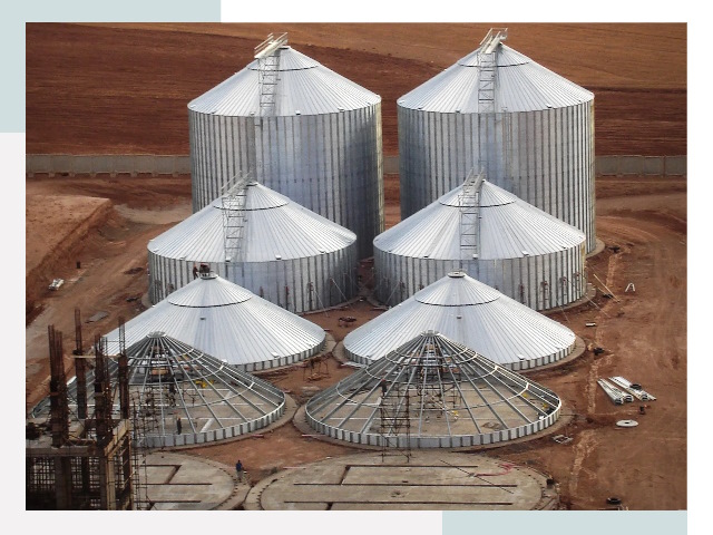 Строительство зерновых силосов в Нефтекамске