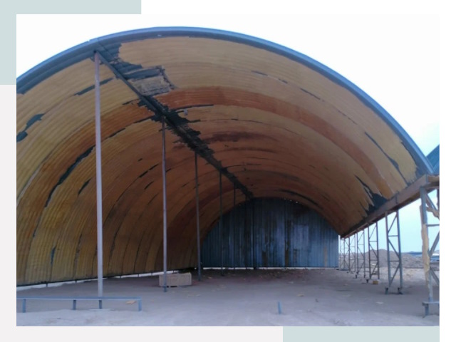 Реконструкция ангаров в Нефтекамске