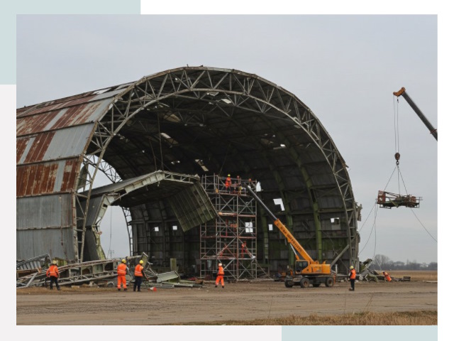 Демонтаж ангаров в Нефтекамске