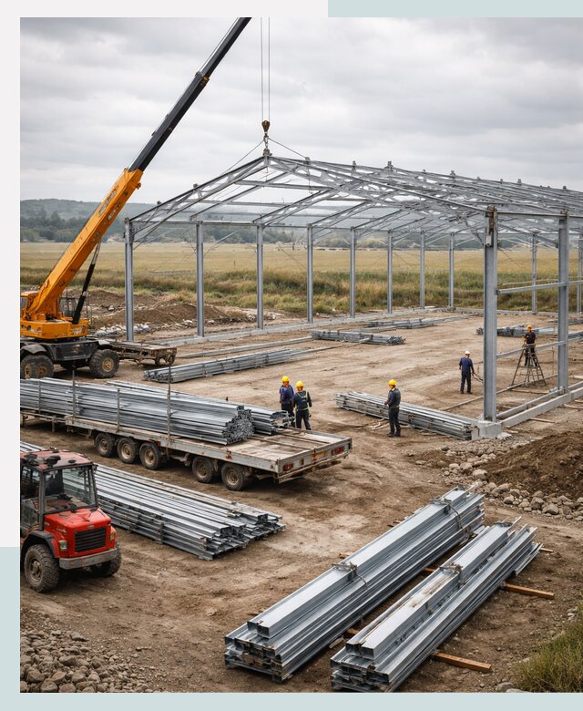 Строительство ангаров для сельхозтехники в Нефтекамске под ключ