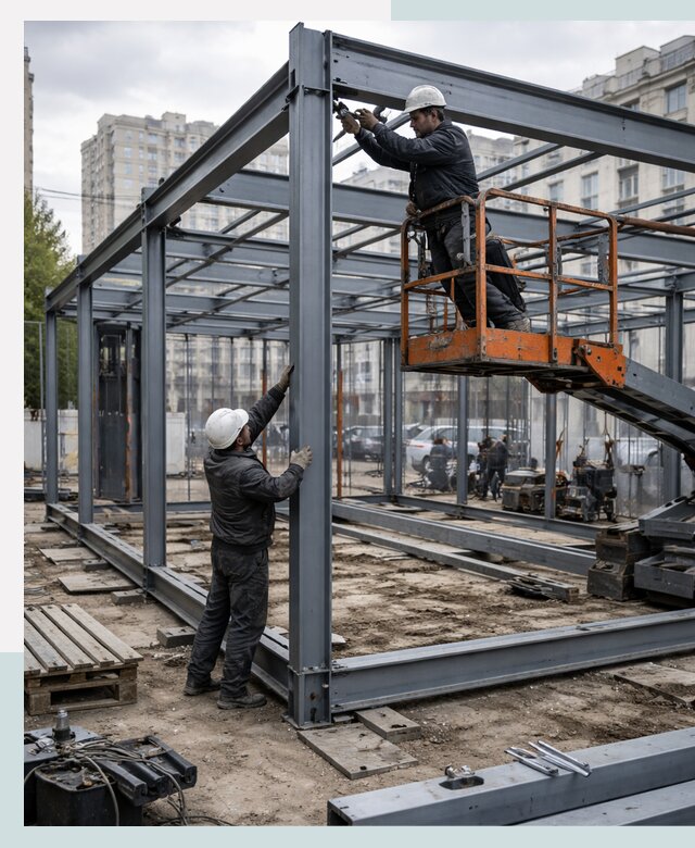 Строительство и монтаж торговых павильонов под ключ в Нефтекамске