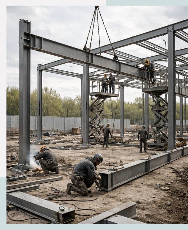 Строительство выставочных павильонов из металлоконструкций в Нефтекамске