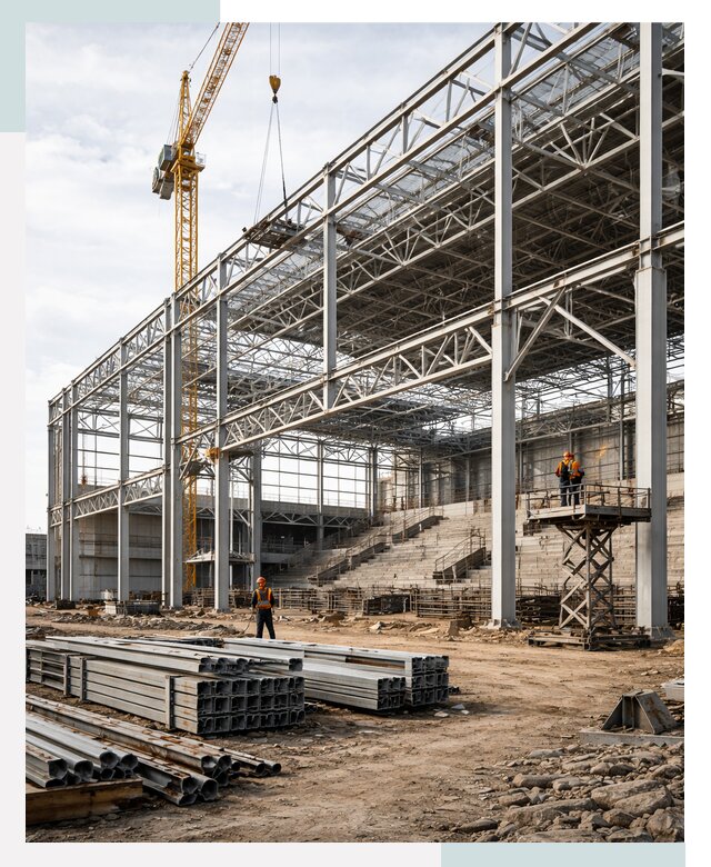 Строительство спортивных комплексов в Нефтекамске от 30804 р. | СтальСтрой-Нтк