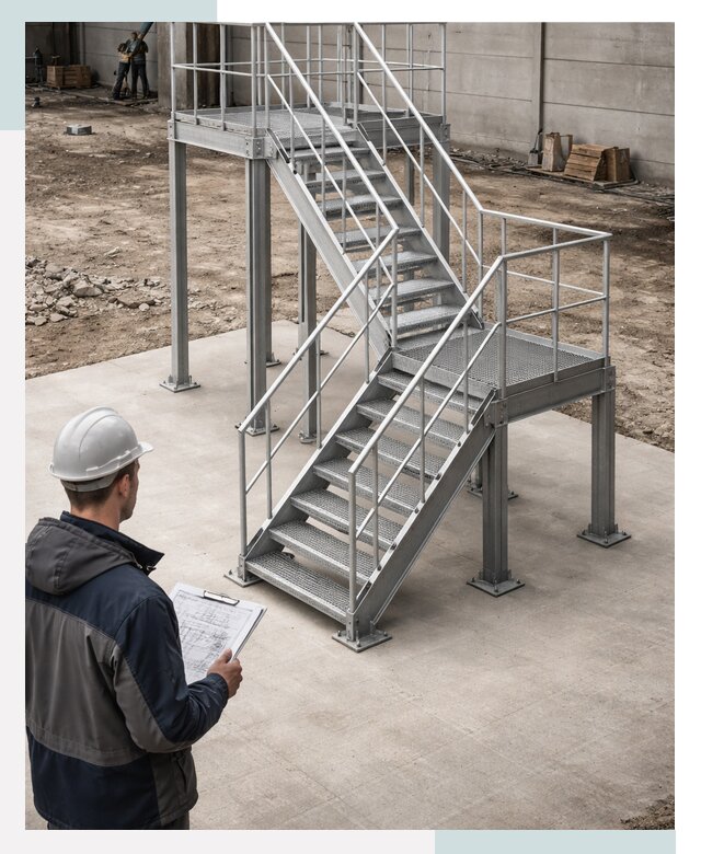 Металлические лестницы и площадки в Нефтекамске от 15402 р. | СтальСтрой-Нтк